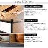 MGK-1890-WAL ヴィンテージ調マグネット食器棚 ブラックガラス【GREACK-グリック-】 ホームテイスト 73614269