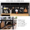MGK-18135-WAL ヴィンテージ調マグネットワイド食器棚 ブラックガラス【GREACK-グリック-】? ホームテイスト 73614287