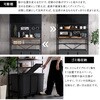 MGK-T3W-SBO ヴィンテージ調マグネットゴミ箱上ラック ブラックガラス【GREACK-グリック-】 ホームテイスト 73614296