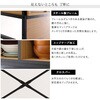 MGK-T3W-SBO ヴィンテージ調マグネットゴミ箱上ラック ブラックガラス【GREACK-グリック-】 ホームテイスト 73614296