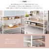 FAM-T3W-WOK さわやかなマグネットゴミ箱上ラック ホワイトガラス【Frais-フレ-】? ホームテイスト 73614366