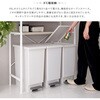 FAM-T3W-WOK さわやかなマグネットゴミ箱上ラック ホワイトガラス【Frais-フレ-】? ホームテイスト 73614366