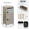 SH-33-PRM-DGY ポスト付き宅配ボックス 宅配3段タイプ ホームテイスト 73615565
