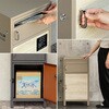SH-33-DAT-MBE ポスト付きスクエア型宅配ボックス 宅配2段タイプ ホームテイスト 73615599