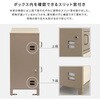 SH-33-DAT-MBE ポスト付きスクエア型宅配ボックス 宅配2段タイプ ホームテイスト 73615599