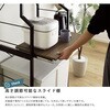 VRZ-T2R-SBO ヴィンテージ調 調節可能スライド棚付きごみ箱上ラック ホームテイスト 73616071