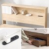 RB-1541BR 【一人暮らし・子供部屋におすすめ】 ベッド 収納付き シングル 2杯 引き出し付き 大容量 マットレス付き シングルベッド 萩原 73629940