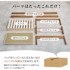 MB-5146S-LBRクラマ <約3分で組立完了>工具不要&ネジ無しベッド 畳マットレスセット ヘッドレス 畳ベッド シングル 簡単組立 すのこベッド 萩原 73630010