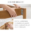 MB-5146S-LBRクラマ <約3分で組立完了>工具不要&ネジ無しベッド 畳マットレスセット ヘッドレス 畳ベッド シングル 簡単組立 すのこベッド 萩原 73630010