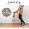 VT-7976DBR 高さ4段階調節可能 サイドテーブル 幅80cm ベッドサイド ソファサイド 昇降テーブル 萩原 73630195