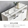 RCC-1525DBR(幅120) 木目調 アイアン キャビネット【 選べる2サイズ 幅90cm / 120cm 】 リビング 扉付き サイドボード 収納棚 ジャパンディ モダン A4対応 萩原 73630378