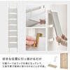 KTR-3216WH(幅40) ミラー付き 突っ張り棚 【 選べる3サイズ 幅40 / 幅60 / 幅80 cm 】 スリム 突っ張り ラック ウォールシェルフ 間仕切り 壁面収納 萩原 73630396