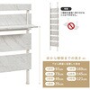 KTR-3216WH(幅40) ミラー付き 突っ張り棚 【 選べる3サイズ 幅40 / 幅60 / 幅80 cm 】 スリム 突っ張り ラック ウォールシェルフ 間仕切り 壁面収納 萩原 73630396