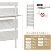 KTR-3217NW(幅60) ミラー付き 突っ張り棚 【 選べる3サイズ 幅40 / 幅60 / 幅80 cm 】 スリム 突っ張り ラック ウォールシェルフ 間仕切り 壁面収納 萩原 73630421