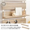KTR-3218WH(幅80) ミラー付き 突っ張り棚 【 選べる3サイズ 幅40 / 幅60 / 幅80 cm 】 スリム 突っ張り ラック ウォールシェルフ 間仕切り 壁面収納 萩原 73630457