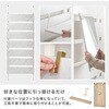 KTR-3218WH(幅80) ミラー付き 突っ張り棚 【 選べる3サイズ 幅40 / 幅60 / 幅80 cm 】 スリム 突っ張り ラック ウォールシェルフ 間仕切り 壁面収納 萩原 73630457