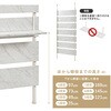 KTR-3218WH(幅80) ミラー付き 突っ張り棚 【 選べる3サイズ 幅40 / 幅60 / 幅80 cm 】 スリム 突っ張り ラック ウォールシェルフ 間仕切り 壁面収納 萩原 73630457