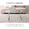 BT-8661(幅80) ガラステーブル 【 選べる3サイズ 幅80cm / 90cm / 120cm 】テーブル 丸 ローテーブル センターテーブル ガラス天板 円型 楕円 萩原 73630475