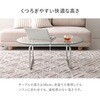 BT-8662(幅90) ガラステーブル 【 選べる3サイズ 幅80cm / 90cm / 120cm 】テーブル 丸 ローテーブル センターテーブル ガラス天板 円型 楕円 萩原 73630491