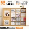 RCC-1565NA スライド式本棚 前後2列 縦に連結できる【 幅120 (扉収納付き) 】 本棚 大容量 漫画 収納 扉付き ブックシェルフ ブックラック ロータイプ 高さ調節 連結可 萩原 73630545