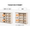 RCC-1565NA スライド式本棚 前後2列 縦に連結できる【 幅120 (扉収納付き) 】 本棚 大容量 漫画 収納 扉付き ブックシェルフ ブックラック ロータイプ 高さ調節 連結可 萩原 73630545