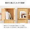 RCC-1565NA スライド式本棚 前後2列 縦に連結できる【 幅120 (扉収納付き) 】 本棚 大容量 漫画 収納 扉付き ブックシェルフ ブックラック ロータイプ 高さ調節 連結可 萩原 73630545
