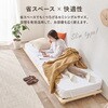 WB-7718SS-NA 【コンパクト&簡単組立て】頑丈 ヘッドレス すのこ ベッド シングル 敷布団対応 高さ調節3段階 SS/SD 2台並べて使える 天然木 萩原 73630631