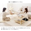 KT-3775BR ネストテーブル 幅59.5cm 【 選べる4色】おしゃれ 棚付き リビング 木目調 角 新生活 コンパクト 萩原 73631035