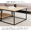 KT-3775BR ネストテーブル 幅59.5cm 【 選べる4色】おしゃれ 棚付き リビング 木目調 角 新生活 コンパクト 萩原 73631035