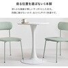 BT-8657WH カフェテーブル 丸型 円形【 選べる3サイズ 直径60/70/80cm 】スチール シンプル おしゃれ チューリップテーブル ラッパ脚 萩原 73631471
