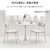 BT-8658WH カフェテーブル 丸型 円形【 選べる3サイズ 直径60/70/80cm 】スチール シンプル おしゃれ チューリップテーブル ラッパ脚 萩原 73631489