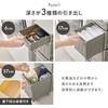 RAN-2463DBR キャスター付き ランドリーチェスト ランドリーラック 【選べる3サイズ】 幅20 / 25 / 30cm スリム 隙間収納 脱衣所 収納 萩原 73631900