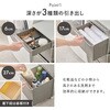 RAN-2465NA キャスター付き ランドリーチェスト ランドリーラック 【選べる3サイズ】 幅20 / 25 / 30cm スリム 隙間収納 脱衣所 収納 萩原 73631997