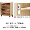 RSR-1528WS フラップ & ルーバー扉 シューズボックス 幅61cm 【 2扉タイプ 】 靴箱 可動棚 大容量 おしゃれ 省スペース 高通気性 萩原 73632040