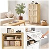 RSR-1529BR フラップ & ルーバー扉 シューズボックス 幅61cm 【 3扉タイプ 】 靴箱 可動棚 大容量 おしゃれ 省スペース 高通気性 萩原 73632049
