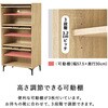 RSR-1529BR フラップ & ルーバー扉 シューズボックス 幅61cm 【 3扉タイプ 】 靴箱 可動棚 大容量 おしゃれ 省スペース 高通気性 萩原 73632049