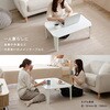 クルール7550BR 折りたたみ テーブル【 完成品 75×50 】 折れ脚テーブル ローテーブル コンパクト 省スペース 木目調 萩原 73632225