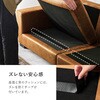 リオル3P-BK レザー調 ソファ 幅180cm 【 クッション付き 】 3人掛け 分割式 肘付き モダン アメリカン 萩原 73632591