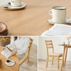 SH-8640LNT-8521NA-BE-3S ダイニングセット 円形 丸 直径90 3点セット 2人用 角テーブル カフェ風 シンプル 天然木 萩原 73633047