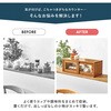 MUD-6126WH 【 完成品 】 調味料ラック カウンター上収納  幅60/90cm 両面開閉 キッチン上 木製 カトラリー収納 ガラス扉 スリム 萩原 73633099