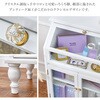 RCC-1788AW ガラスキャビネット 幅60 アンティーク風 収納 推し活 チェスト 飾り棚 引き出しタイプ 萩原 73633135