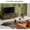 RTV-1411WS 【選べる横幅2サイズ×高さ2サイズ】 テレビ台 幅119/137cm タンブール扉 蛇腹 木目調 モダン 可動棚付き ロータイプ ハイタイプ 萩原 73633291