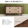 RTV-1413BR 【選べる横幅2サイズ×高さ2サイズ】 テレビ台 幅119/137cm タンブール扉 蛇腹 木目調 モダン 可動棚付き ロータイプ ハイタイプ 萩原 73633327