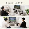 VTV-7260BR 伸縮 テレビボード テレビ台 オープン収納 幅75～135cm 24型～32型 L字型 コーナー 萩原 73633361