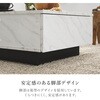 VKT-7262MGY 【選べる2サイズ】 石目調 センターテーブル  引き出し付き 幅69/90cm ローテーブル 収納付き 大きめ 正方形 萩原 73633501