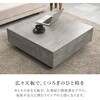 VKT-7263MWH 【選べる2サイズ】 石目調 センターテーブル  引き出し付き 幅69/90cm ローテーブル 収納付き 大きめ 正方形 萩原 73633528