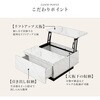VKT-7264MWH 【選べる2サイズ】 石目調 センターテーブル  引き出し付き 昇降機能付き 幅69/90cm ローテーブル 収納付き 大きめ 正方形 萩原 73633546