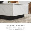 VKT-7264MWH 【選べる2サイズ】 石目調 センターテーブル  引き出し付き 昇降機能付き 幅69/90cm ローテーブル 収納付き 大きめ 正方形 萩原 73633546