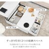 VKT-7265MWH 【選べる2サイズ】 石目調 センターテーブル  引き出し付き 昇降機能付き 幅69/90cm ローテーブル 収納付き 大きめ 正方形 萩原 73633571
