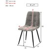 BT-8540MGY-8543GY-3S 大理石調ダイニングセット 75×75 3点セット 2人用 ホテルライク モダン モノトーン 正方形 萩原 73633625